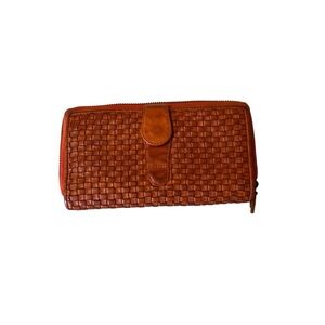 Woven Tan Wallet